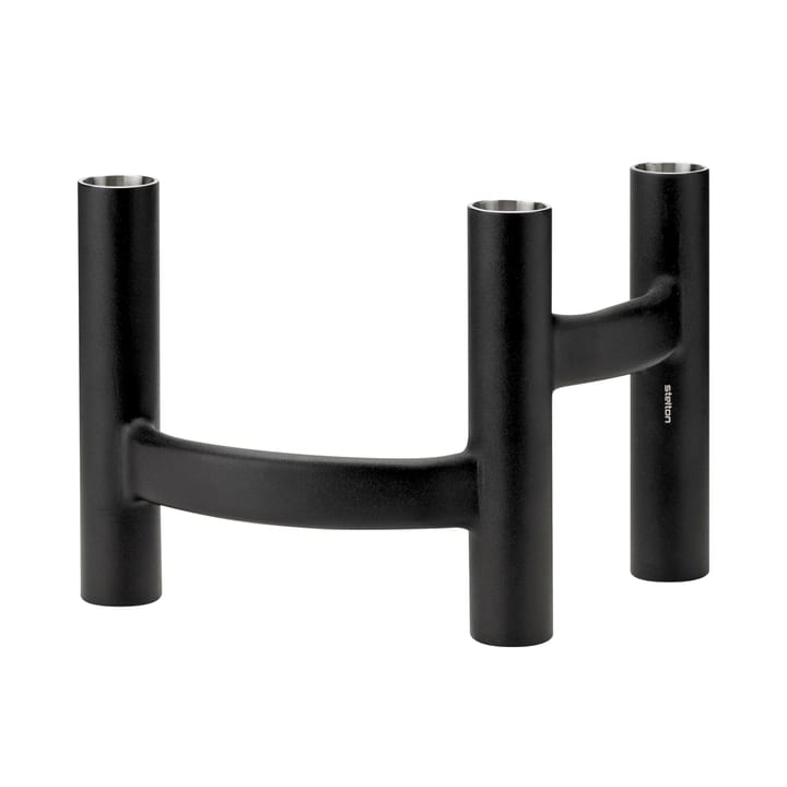 Ora trearmet lysestage - Sort - Stelton