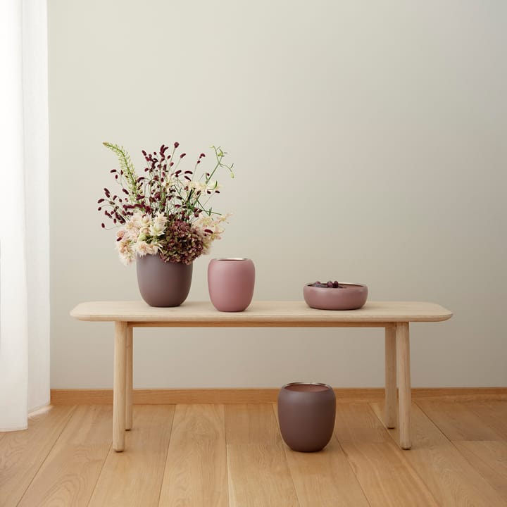 Ora vase 17 cm, Dusty rose/Powder Stelton