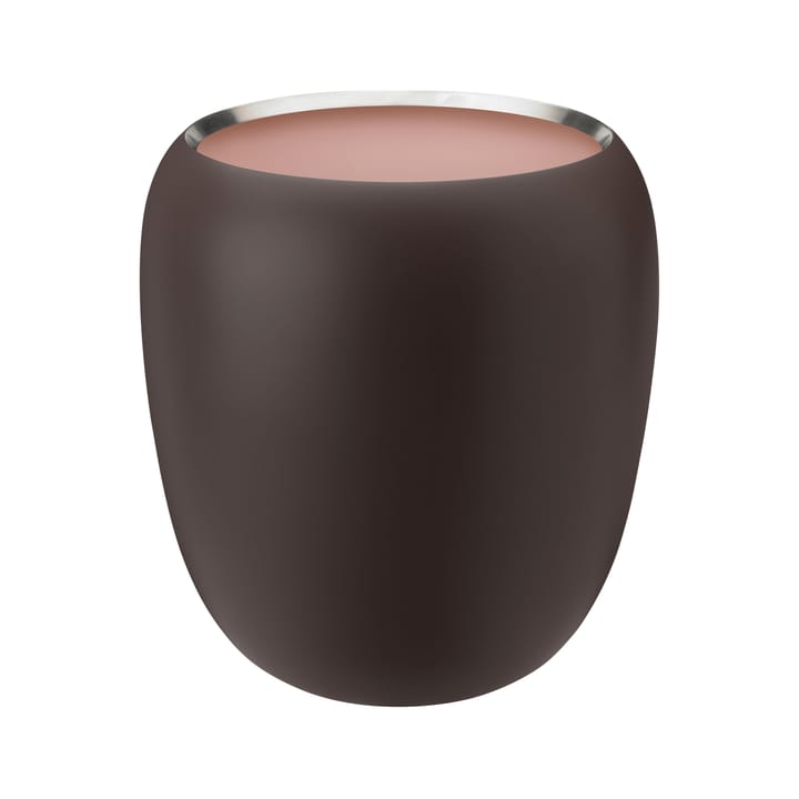 Ora vase 20 cm - Dark powder/Powder - Stelton