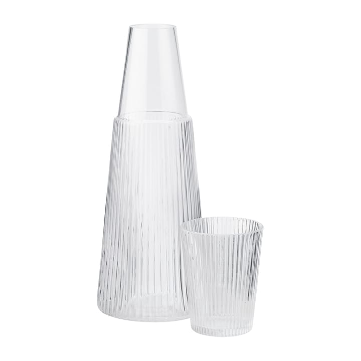 Pilastro karaffel med drikkeglas, Clear Stelton