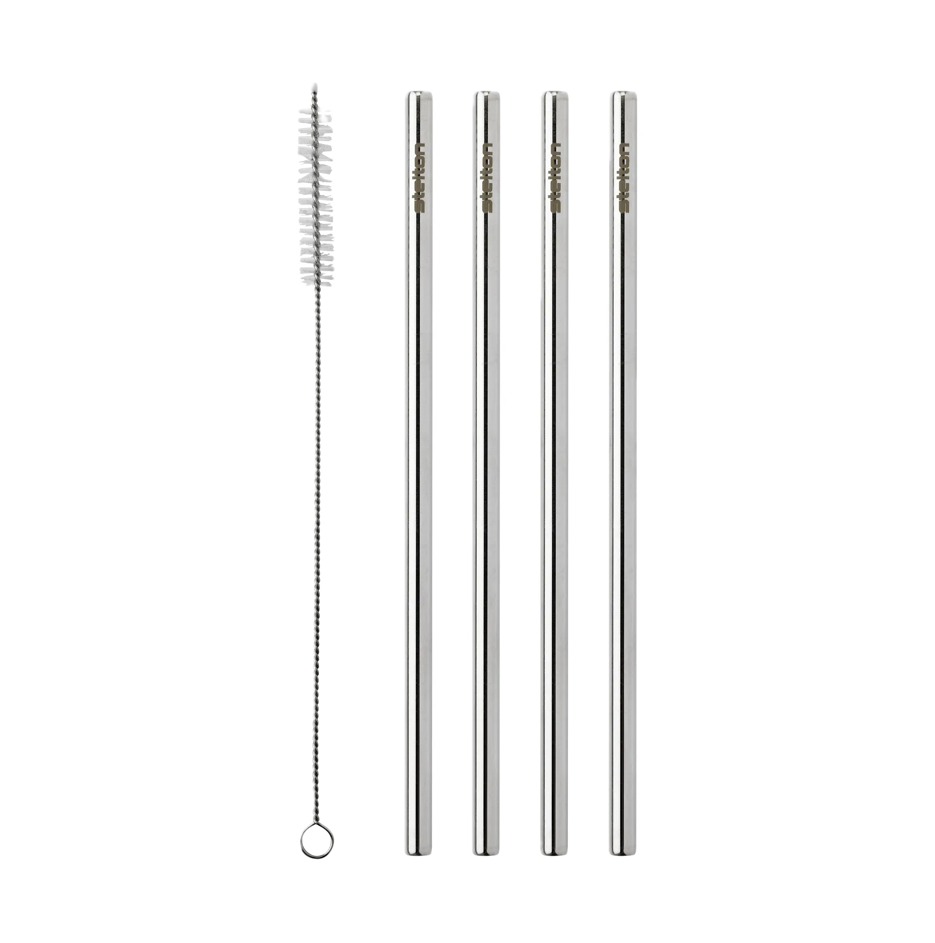 Stelton genanvendelige sugerør 4-pak, Steel Stelton