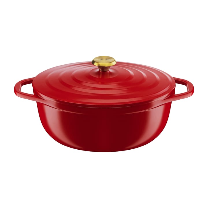 Air oval gryde 5,7 L - Rød - Tefal