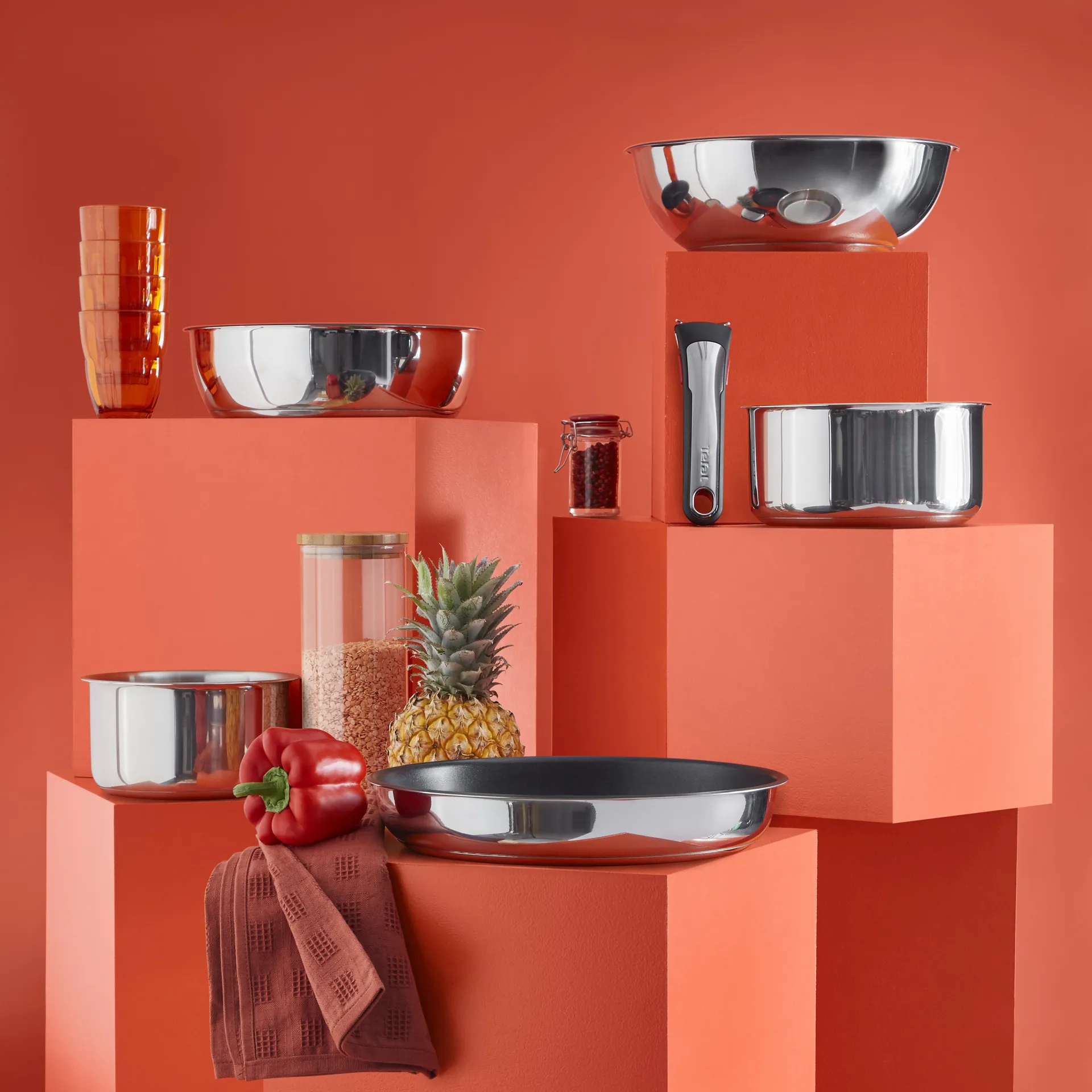 Ingenio Preference ON kasserollesæt, 3 dele Tefal