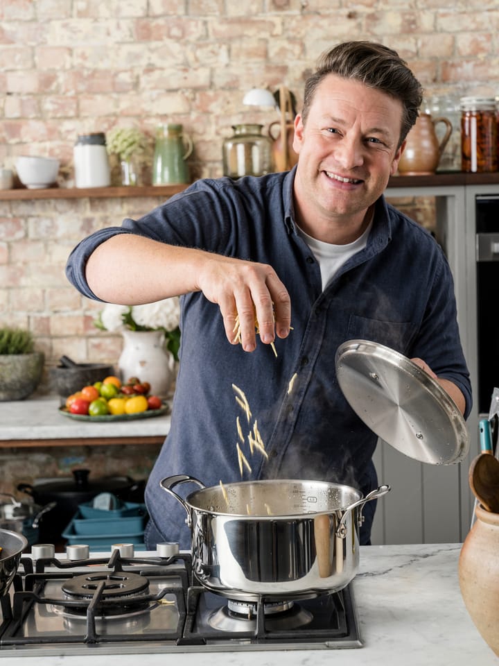 Jamie Oliver Cook's Classics kasserollesæt m/7 dele , Rustfrit stål Tefal
