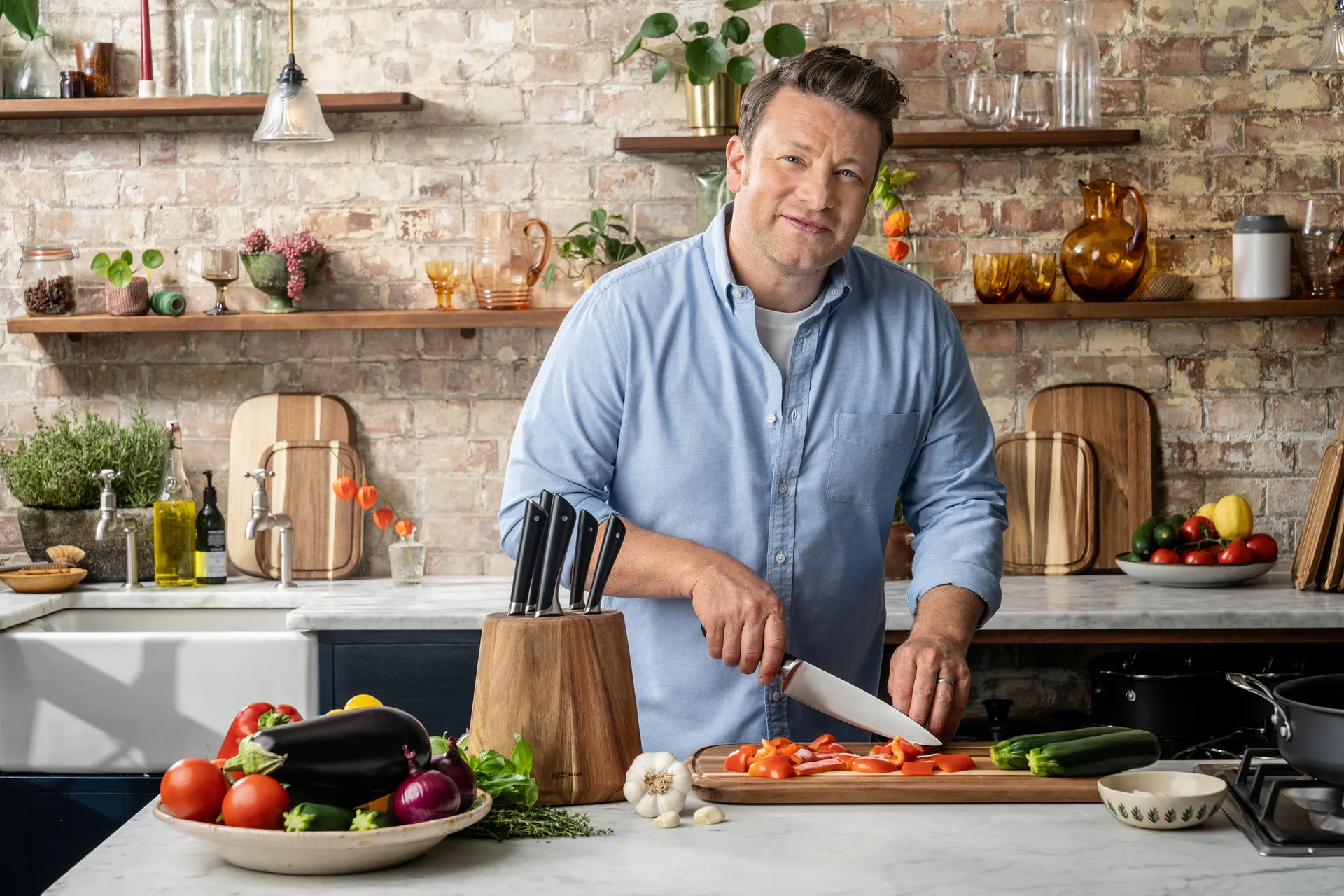 Jamie Oliver trancherkniv 20 cm, Rustfrit stål Tefal
