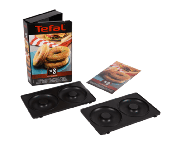 Snack Collection bagelplade til sandwichgrill - Sort - Tefal