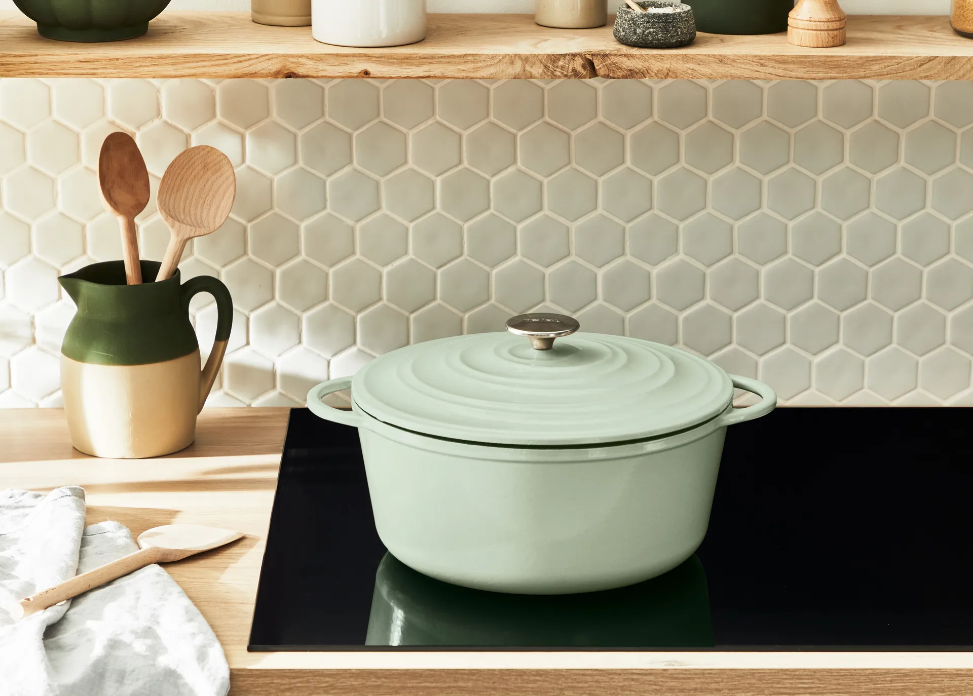 Tefal LOV rund gryde 7,4 L, Grøn Tefal