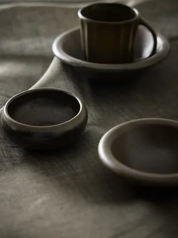 Elba skål - Green brown, Ø13 cm - Tell Me More