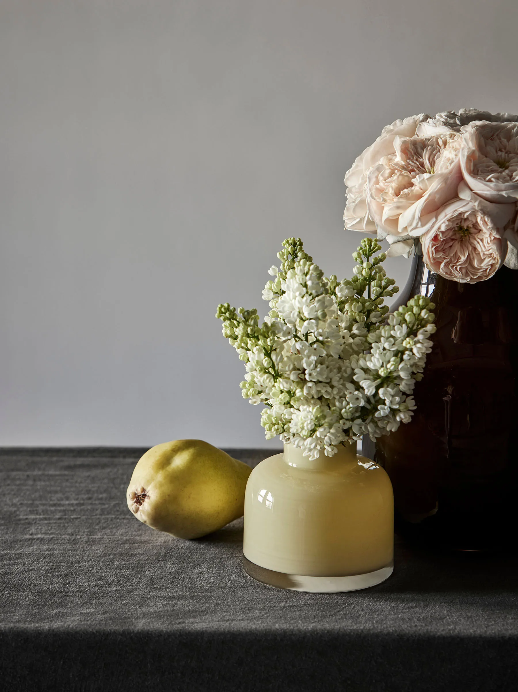 Florence vase small 9 cm, Linen Tell Me More