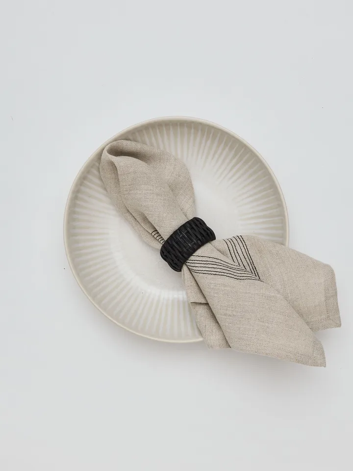 Livia linnedugserviet 45x45 cm - Beige - Tell Me More