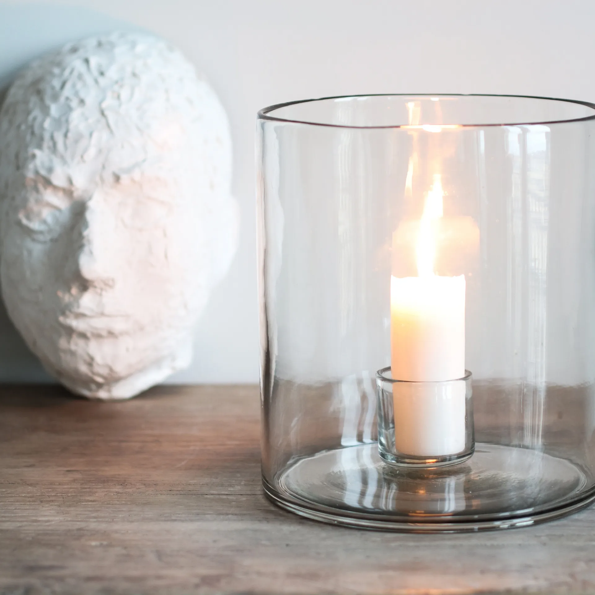 Luna lysestage Ø20 cm, Klar Tell Me More