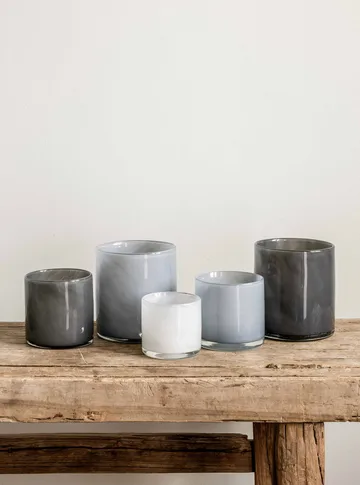 Lyric fyrfadsstage M - Dusty blue (lyseblå) - Tell Me More