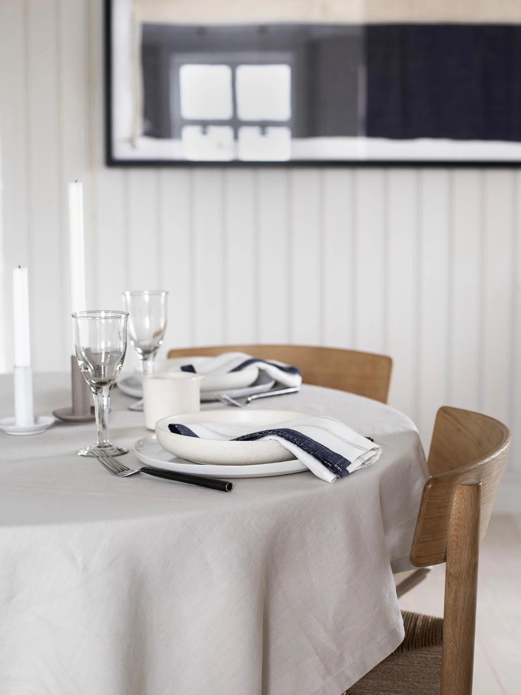 Maya viskestykke 50x70 cm, Navy Stripe Tell Me More