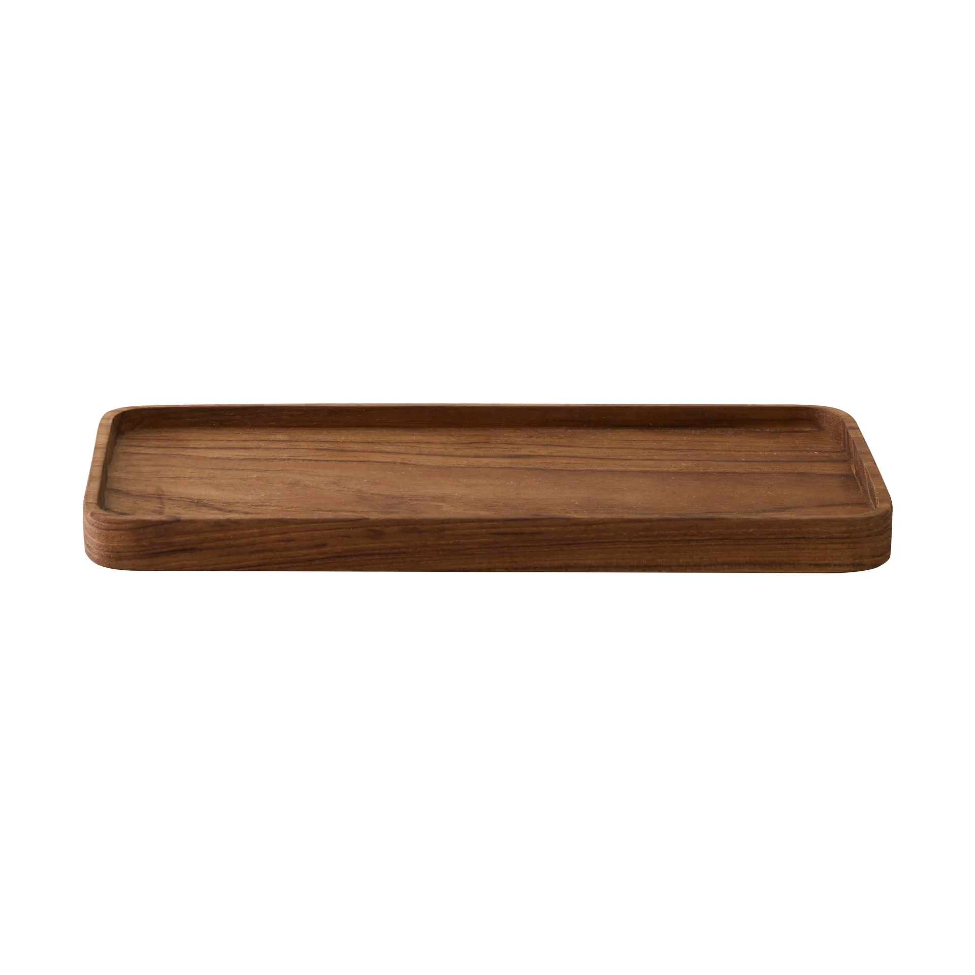 Teak serveringsbakke 12,5x27,5 cm., Brun Tell Me More
