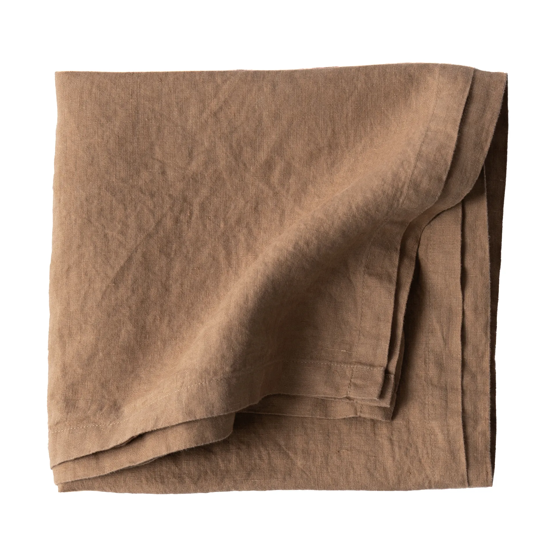 Tell Me More hørdug 145x145 cm, Hazelnut Tell Me More