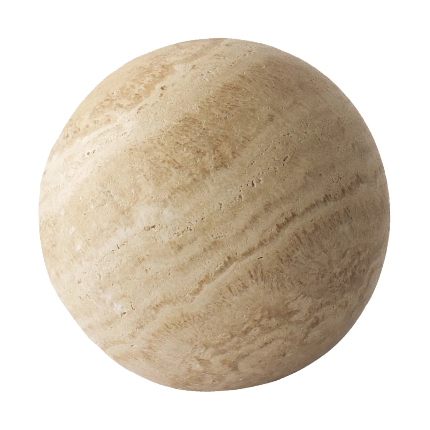 Travertine dekorationskugle, Ø10 cm Tell Me More