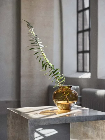 Velino vase - Amber brown, Ø20,5x18,5 cm - Tell Me More