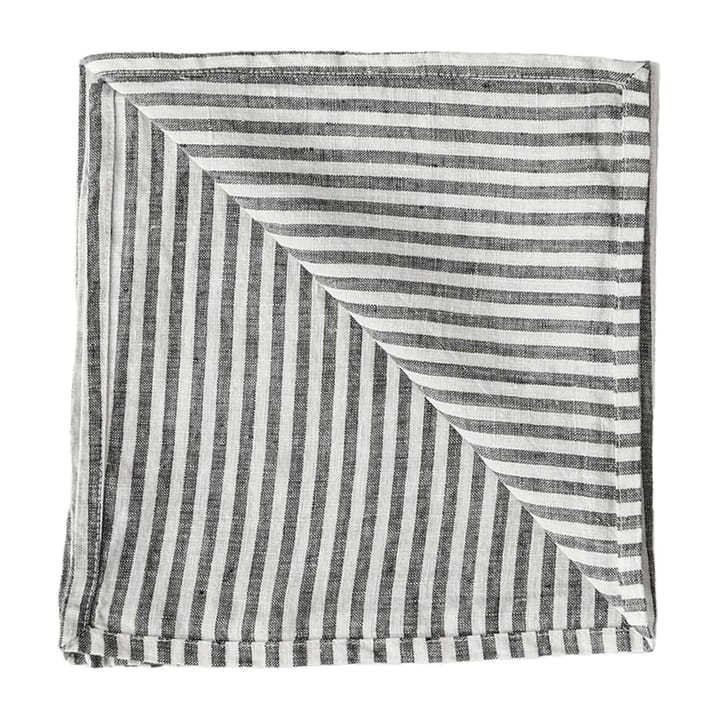 Washed linen stofserviet 45x45 cm, Grey/White Tell Me More