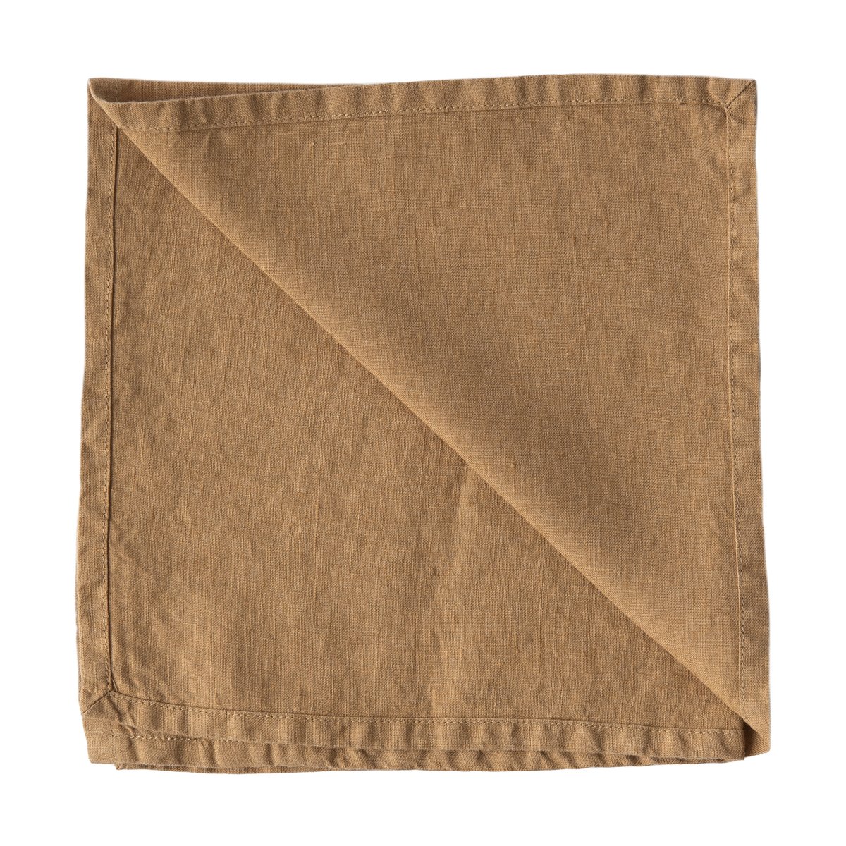 Tell Me More Washed linen stofserviet 45×45 cm Hazelnut