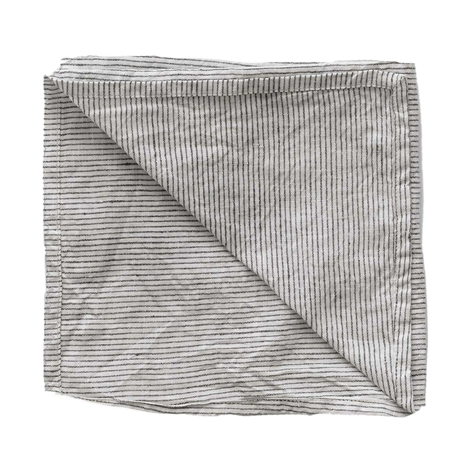 Washed linen stofserviet 45x45 cm, Pinstripe Tell Me More