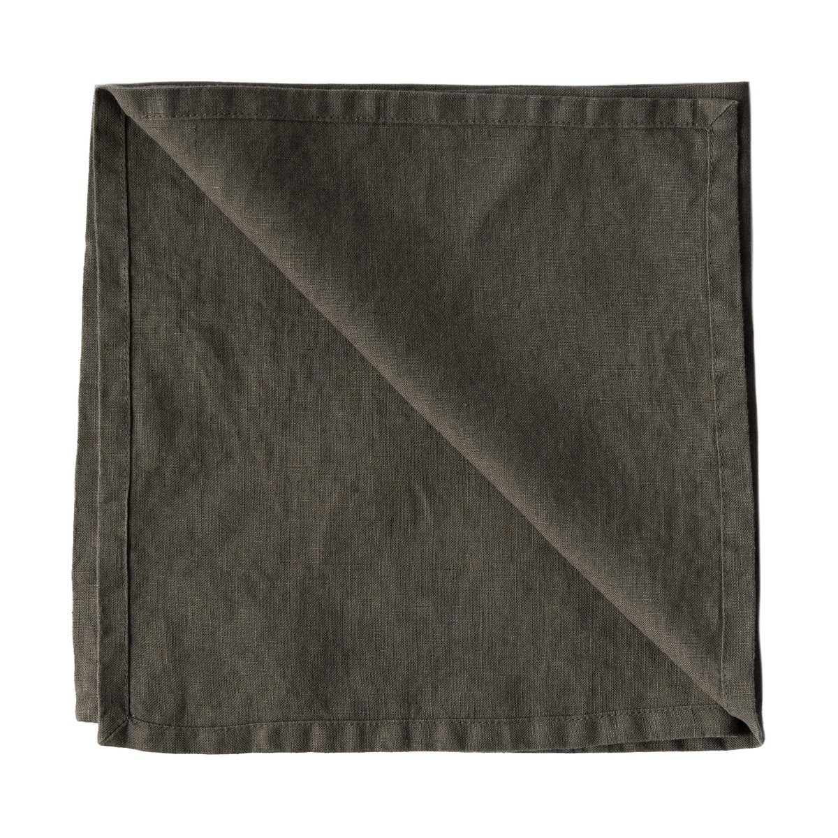 Tell Me More Washed linen stofserviet 45×45 cm Taupe