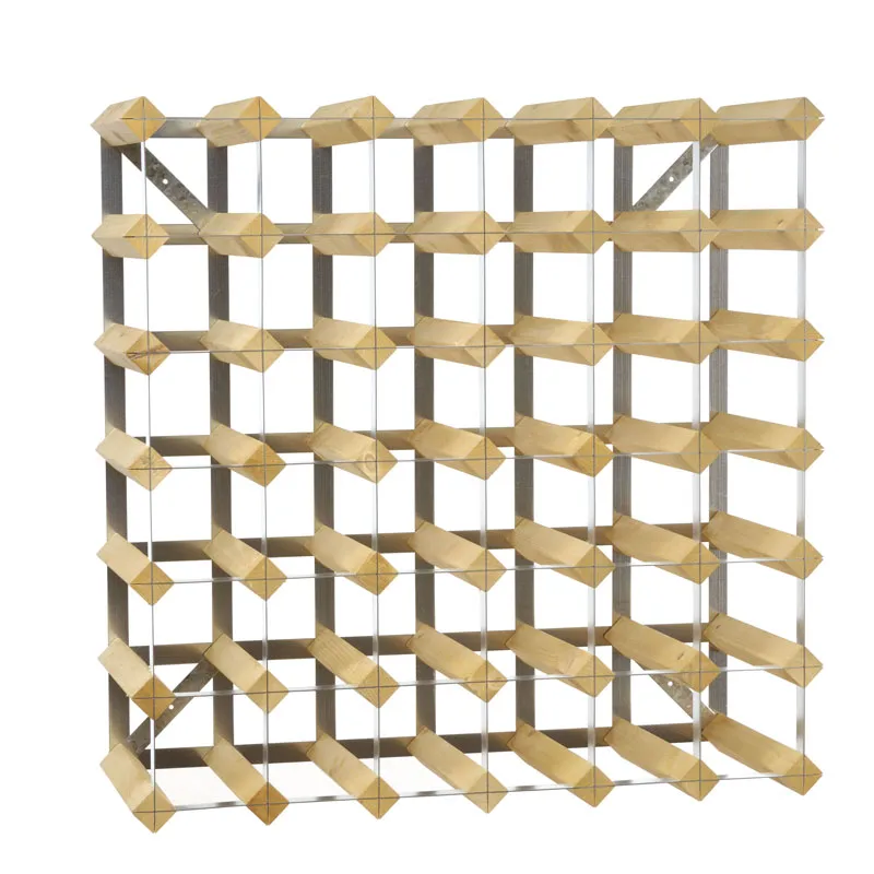 The Swedish Wine Rack Factory vinstativ 42 flasker udbyggbart, Lys eg The Swedish Wine Rack Factory