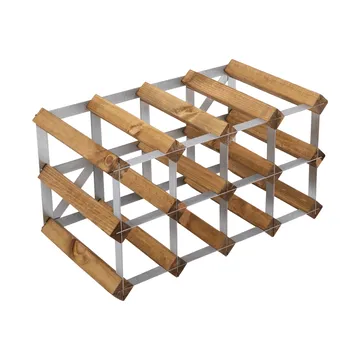 The Swedish Wine Rack Factory vinstativ monteret - 12 flasker-lys fyrretræ - The Swedish Wine Rack Factory