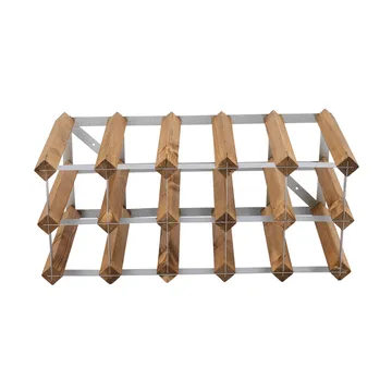 The Swedish Wine Rack Factory vinstativ monteret - 12 flasker-lys fyrretræ - The Swedish Wine Rack Factory