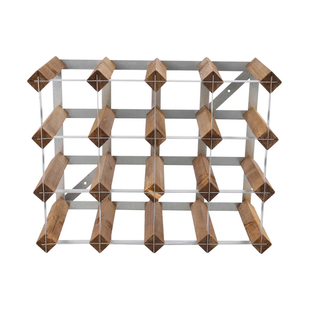 The Swedish Wine Rack Factory vinstativ monteret, 16 flasker-lys fyrretræ The Swedish Wine Rack Factory