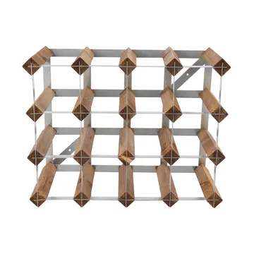 The Swedish Wine Rack Factory vinstativ monteret - 16 flasker-lys fyrretræ - The Swedish Wine Rack Factory