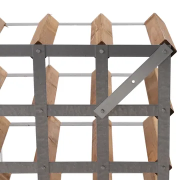 The Swedish Wine Rack Factory vinstativ monteret - 16 flasker-lys fyrretræ - The Swedish Wine Rack Factory