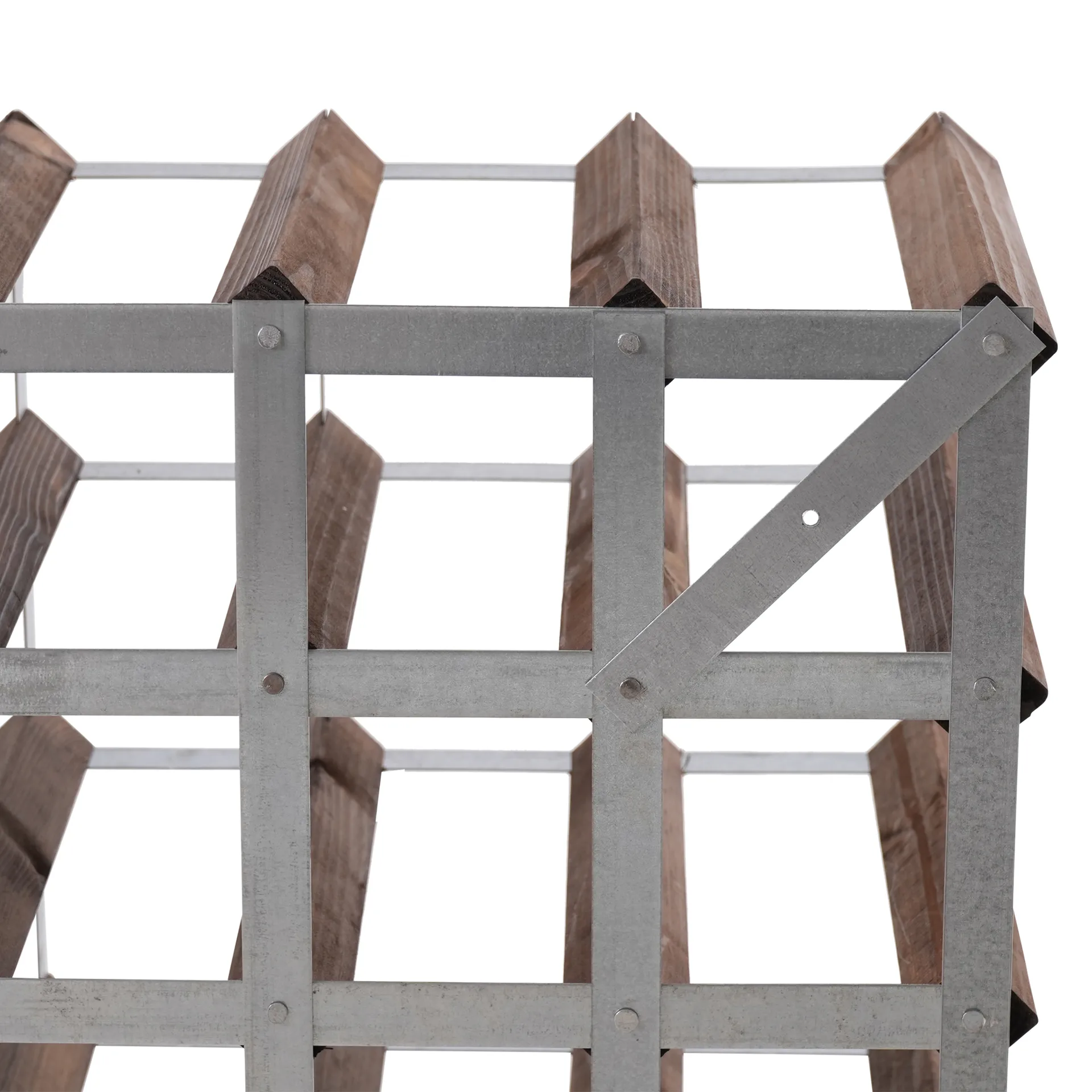 The Swedish Wine Rack Factory vinstativ monteret, 30 flasker-mørk fyrretræ The Swedish Wine Rack Factory