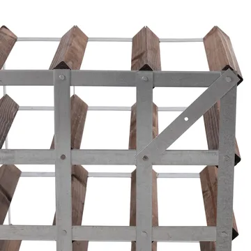 The Swedish Wine Rack Factory vinstativ monteret - 30 flasker-mørk fyrretræ - The Swedish Wine Rack Factory