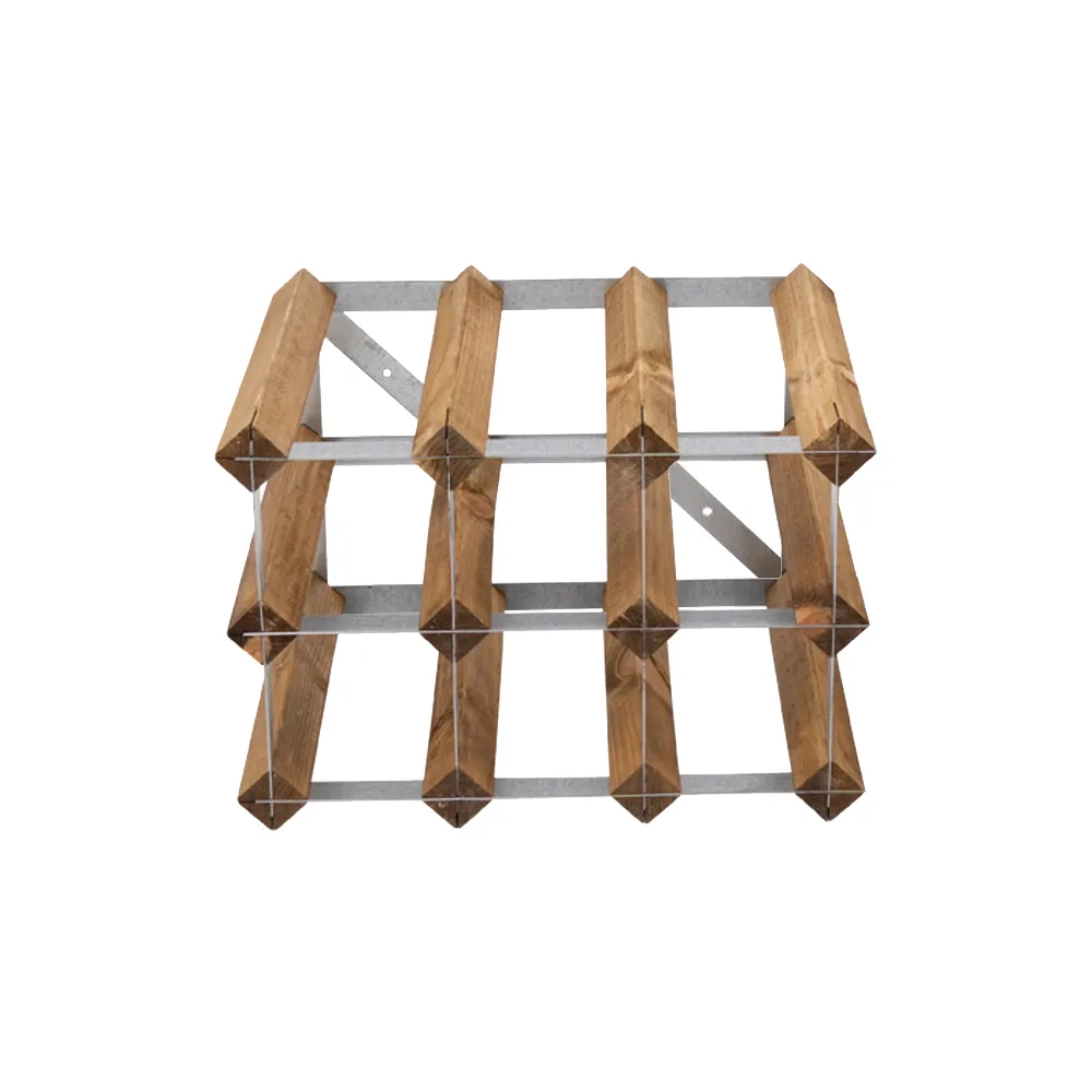 The Swedish Wine Rack Factory vinstativ monteret, 9 flasker-lyst fyrretræ The Swedish Wine Rack Factory