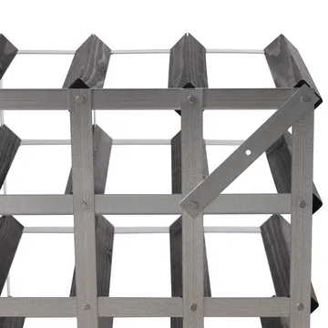 The Swedish Wine Rack Factory vinstativ monteret - 9 flasker-sort fyrretræ - The Swedish Wine Rack Factory