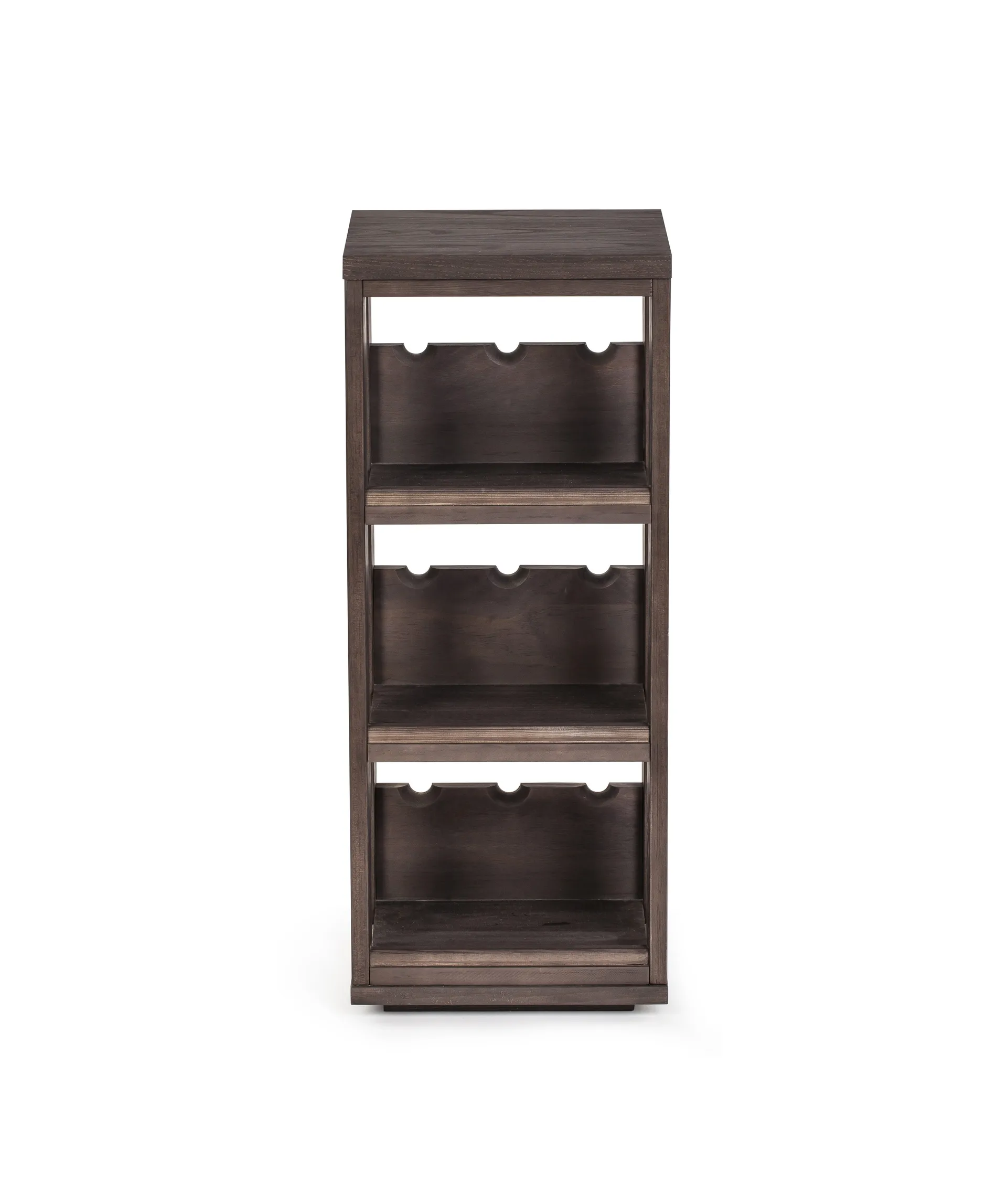 Traditionelle vinreoler vindisplay 9 flasker, Bejdset eg Traditional Wine Racks