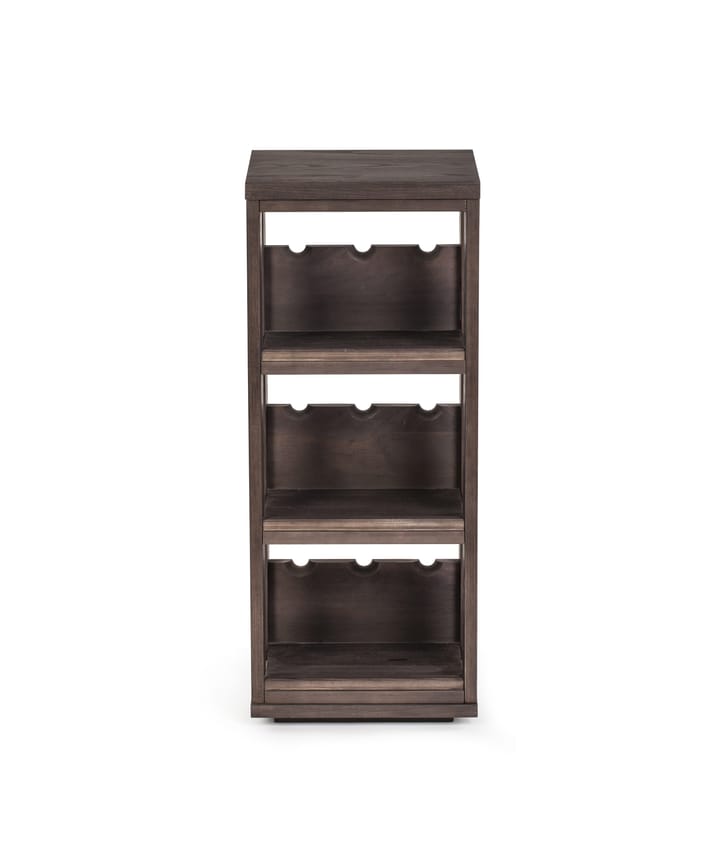 Traditionelle vinreoler vindisplay 9 flasker - Bejdset eg - Traditional Wine Racks