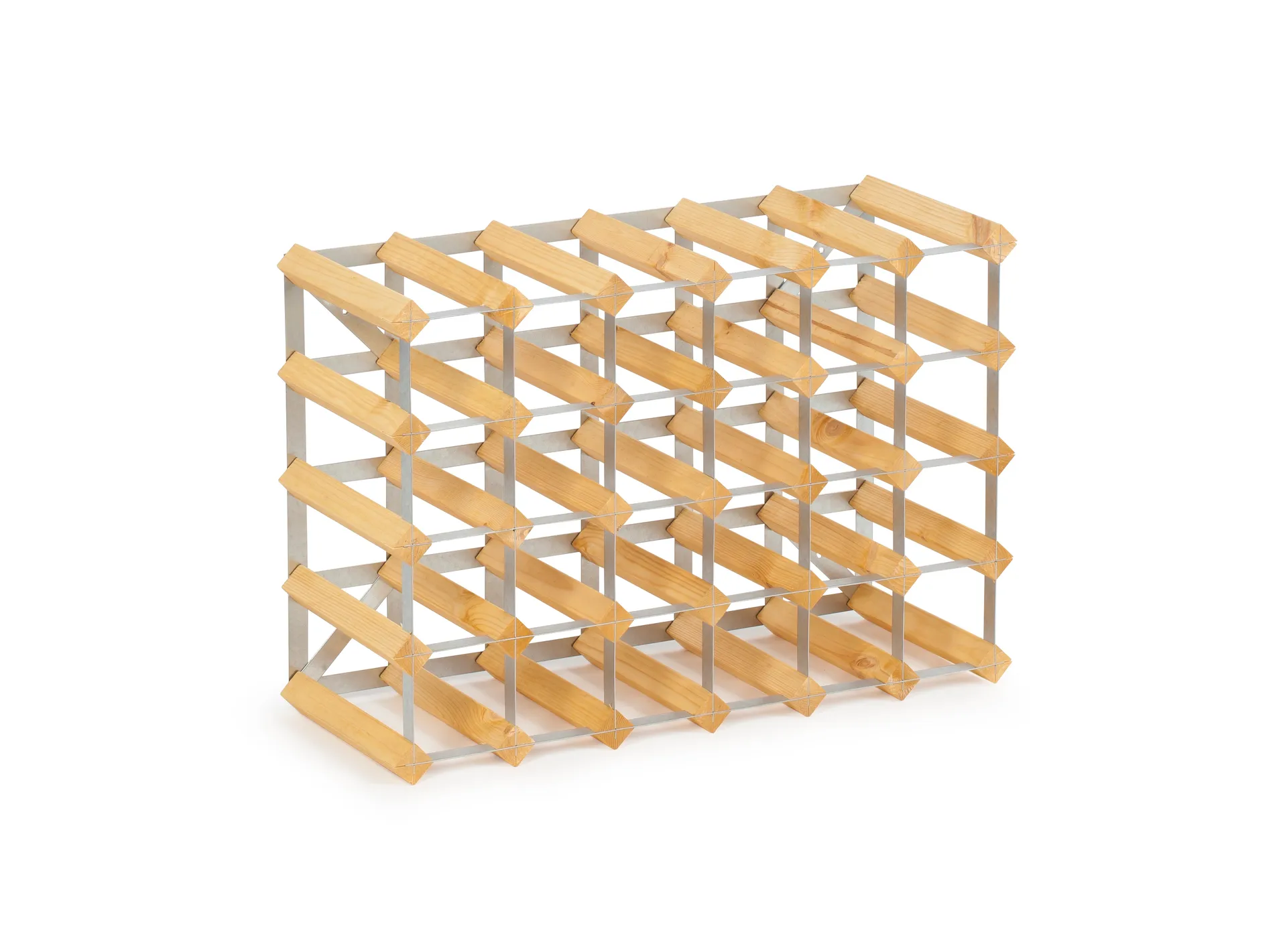 Traditionelle Wine racks vinstativ 30 flasker udbyggbart, Lys eg Traditional Wine Racks