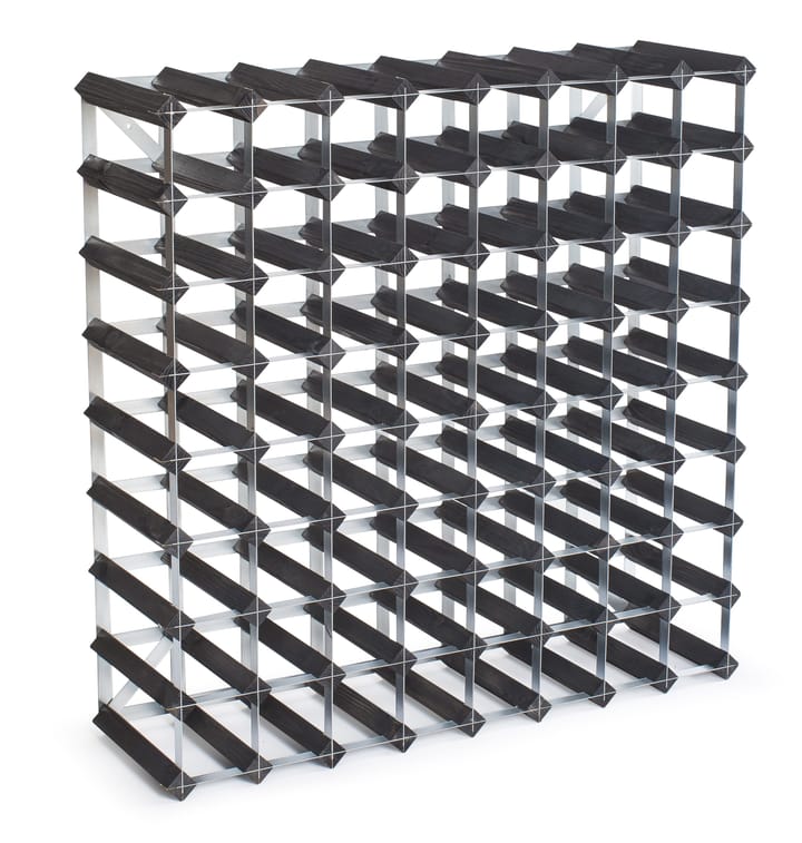 Traditionelle Wine racks vinstativ 72 flasker udbyggbart - Sort - Traditional Wine Racks