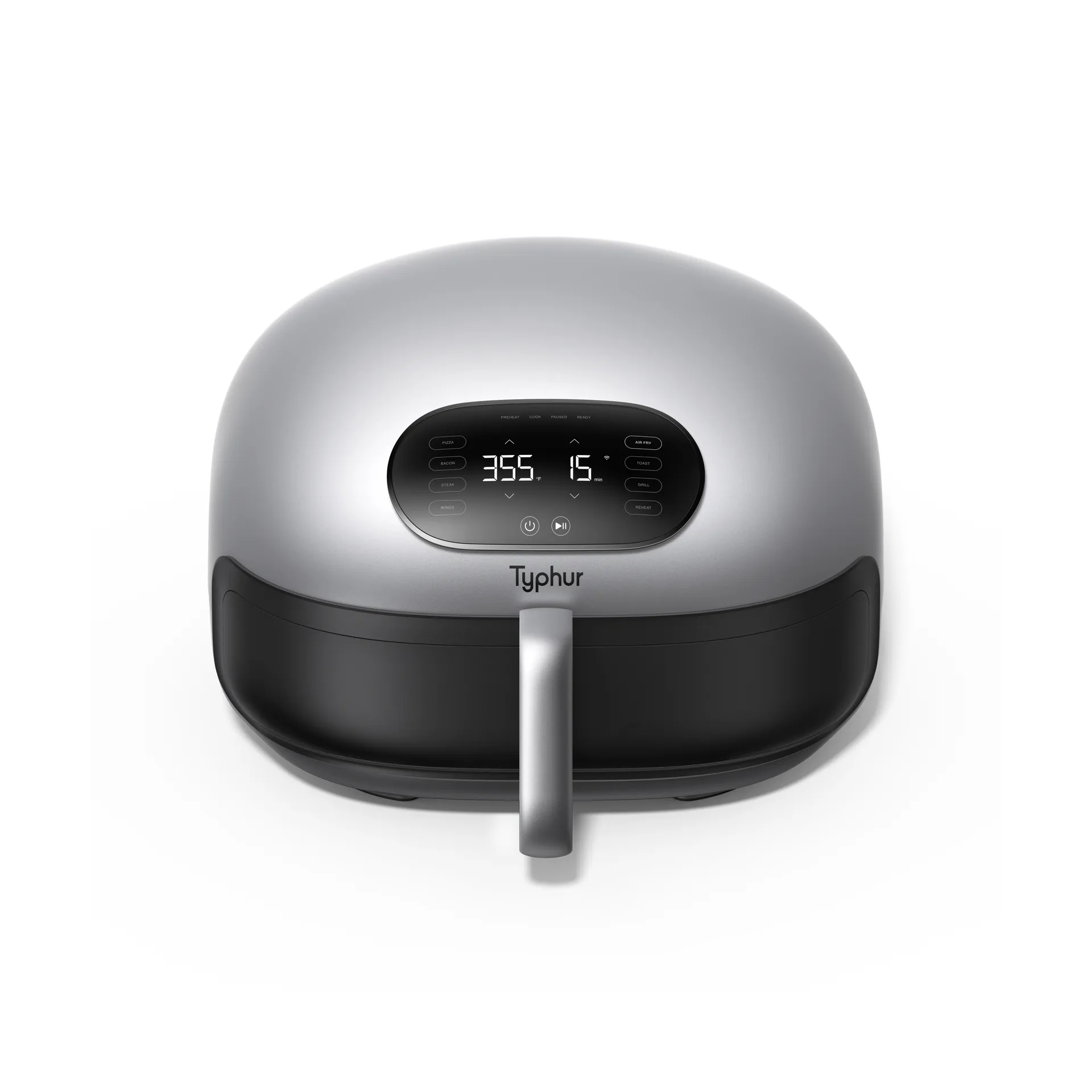 Typhur Dome 2 airfryer, Sølv-sort, 5,3 L Typhur