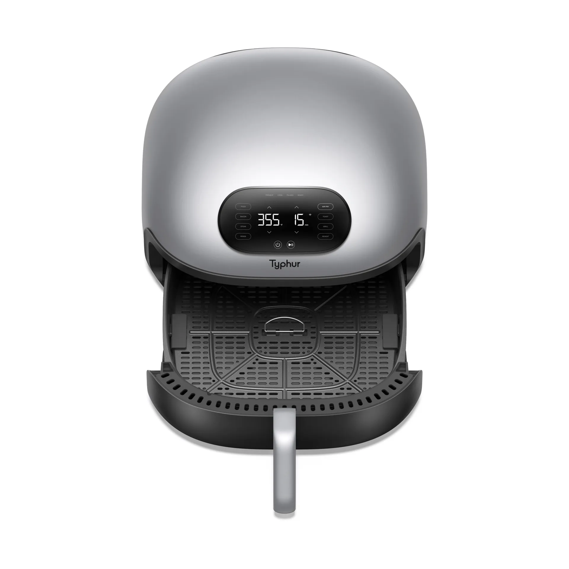 Typhur Dome 2 airfryer, Sølv-sort, 5,3 L Typhur