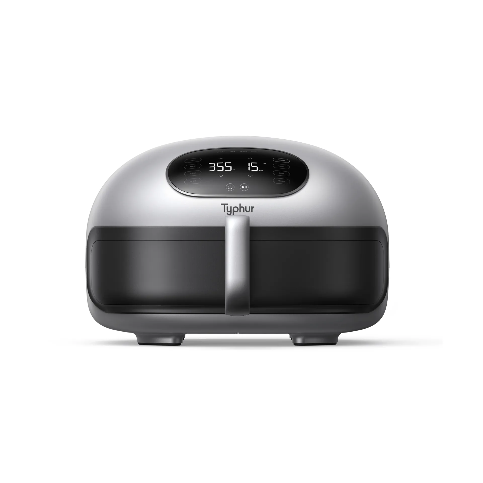 Typhur Dome 2 airfryer, Sølv-sort, 5,3 L Typhur