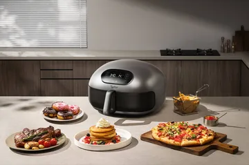 Typhur Dome 2 airfryer - Sølv-sort, 5,3 L - Typhur