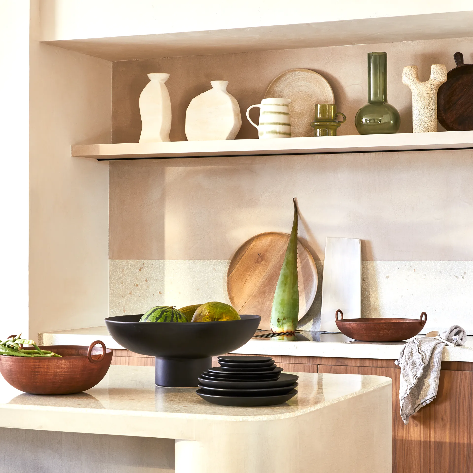 Sassi B lysestage 30 cm, Chalk URBAN NATURE CULTURE