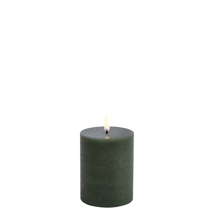 LED Bloklys 7,8x10 cm Rustik - Olivengrøn - Uyuni Lighting