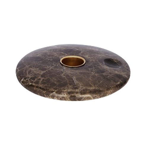 Uyuni Chamber lysestage Ø11,6 cm - Brun marmor - Uyuni Lighting