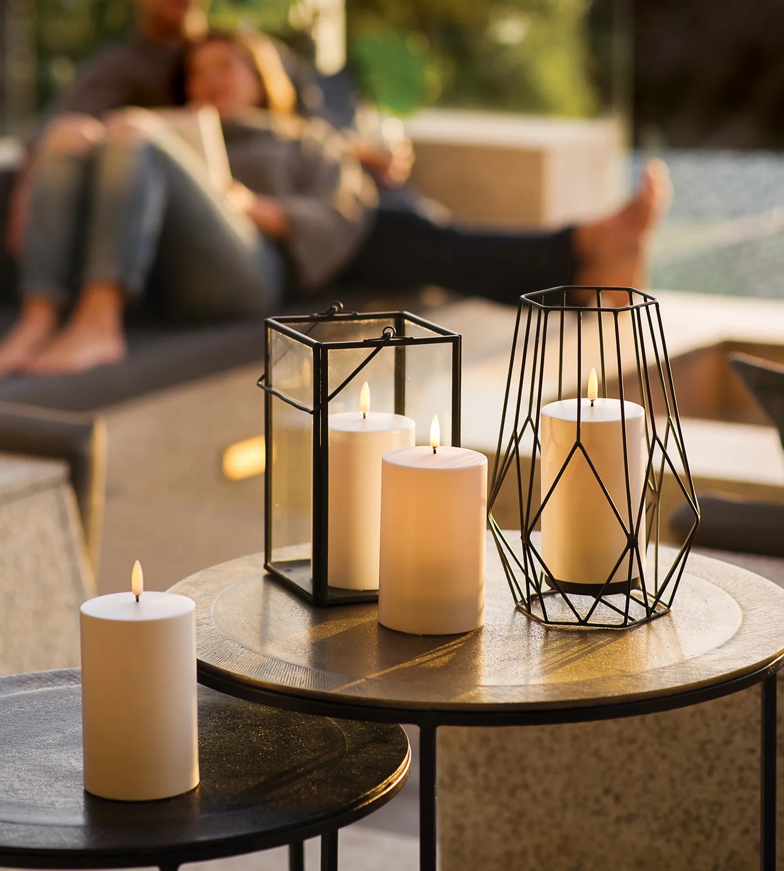 Uyuni Outdoor LED Bloklys hvid, 12,8 cm Uyuni Lighting