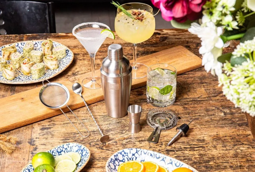 Vacuvin Lovers Bar In A Box cocktailssæt, Rustfrit stål, 7 dele Vacuvin