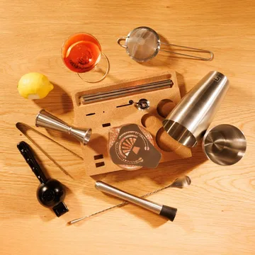 Vacuvin Mixologist Bar In a Box cocktail­sæt - Rustfrit stål, 14 dele - Vacuvin
