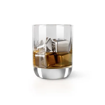 Vacuvin whiskysten - Rustfrit stål, 4-pak - Vacuvin